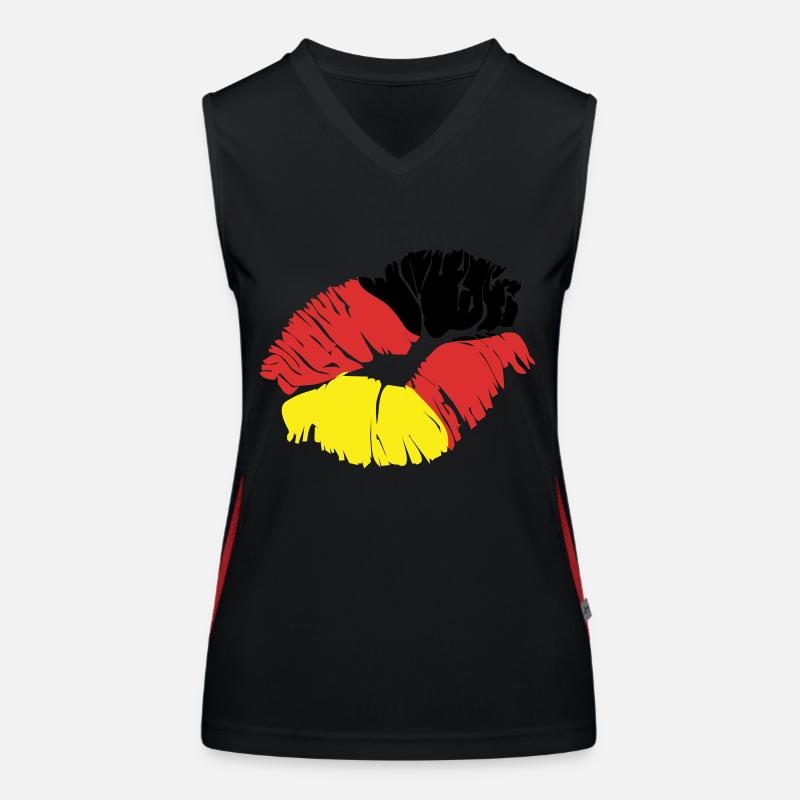 kiss germany Women's Functional Contrast Tank Top