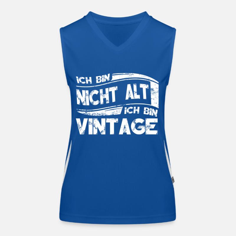 Ich bin Vintage Funktionelles Kontrast-Tank Top für Frauen