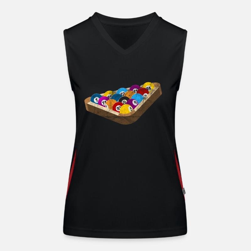 Billardkugeln Geschenk Billiardkugeln Billard Funktionelles Kontrast-Tank Top für Frauen