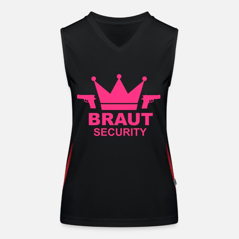 Braut Security JGA Funktionelles Kontrast-Tank Top für Frauen