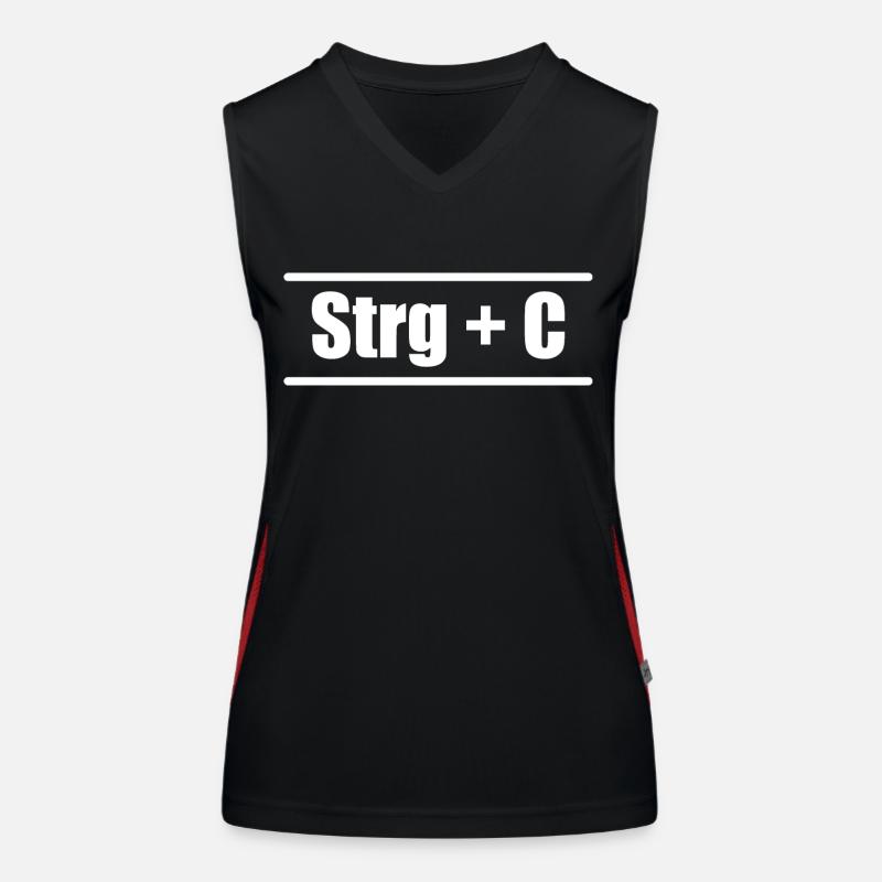 Ctrl C Ctrl V Elktern Kind Partnerloook Women's Functional Contrast Tank Top