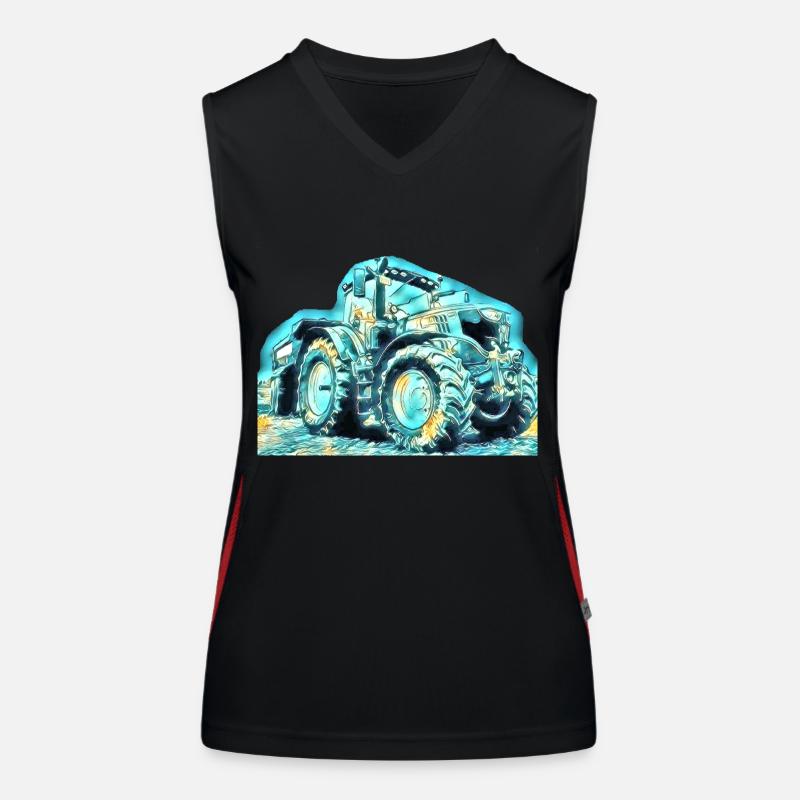 Traktor Funktionelles Kontrast-Tank Top für Frauen