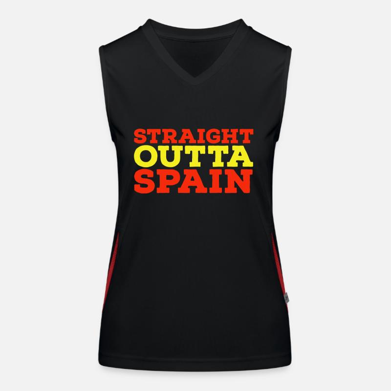 Spanien Funktionelles Kontrast-Tank Top für Frauen