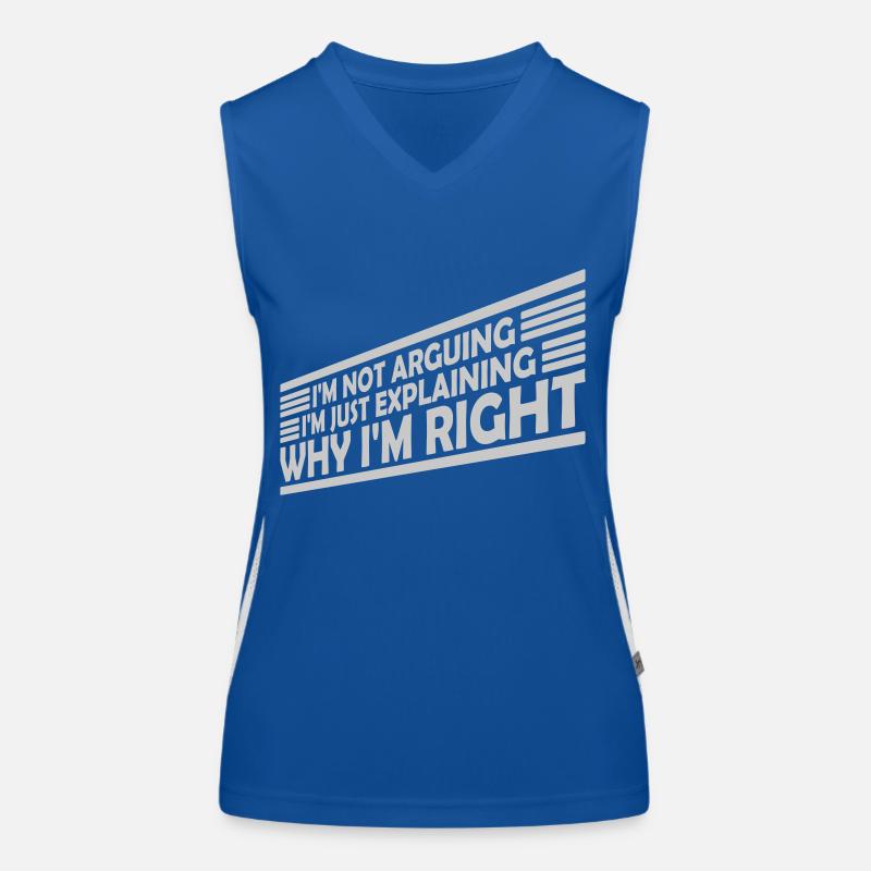 I m not arguing Women's Functional Contrast Tank Top