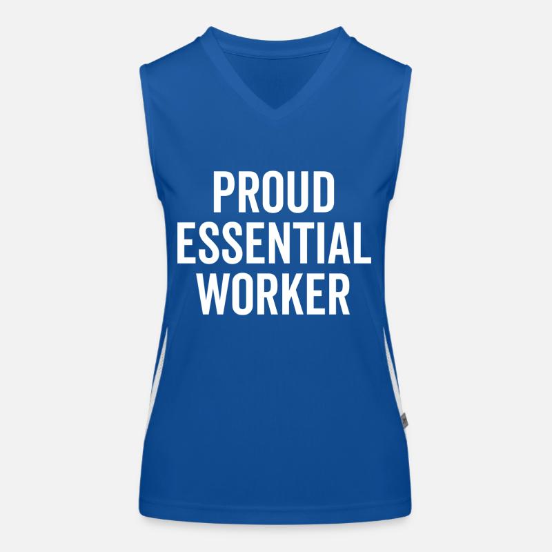 Stolzer Essential Worker Funktionelles Kontrast-Tank Top für Frauen