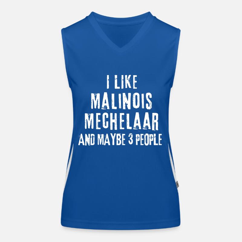 Malinois Mechelaar Funktionelles Kontrast-Tank Top für Frauen