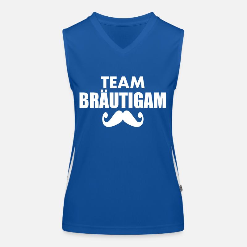 Team bräutigam Funktionelles Kontrast-Tank Top für Frauen