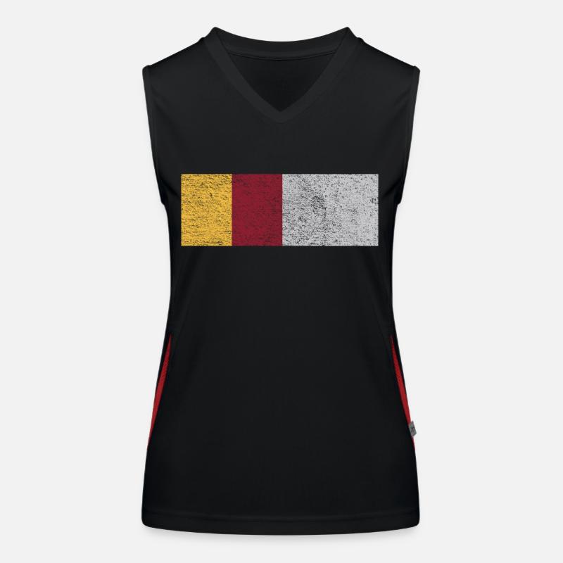Drapeau des Roms Débardeur respirant contrasté Femme