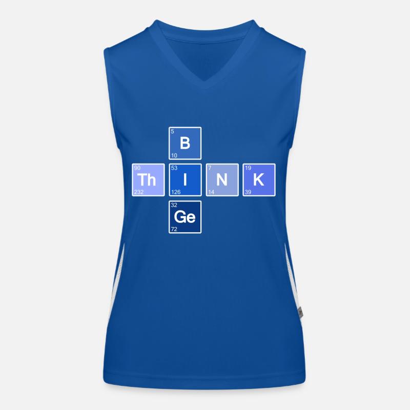Think Big (Blue) Women's Functional Contrast Tank Top