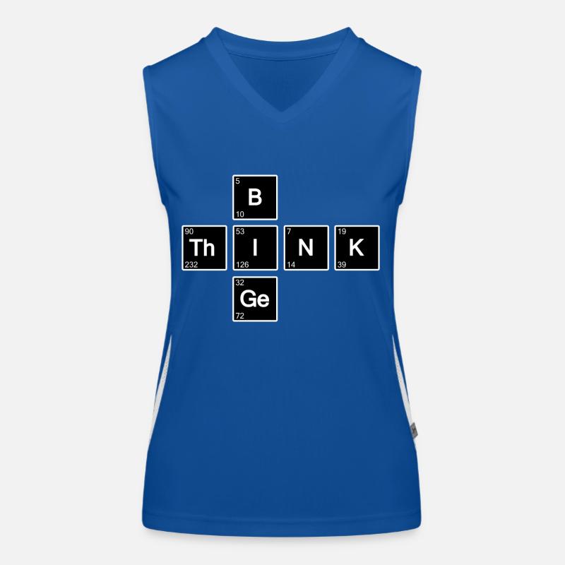 Think Big (Schwarz) Funktionelles Kontrast-Tank Top für Frauen