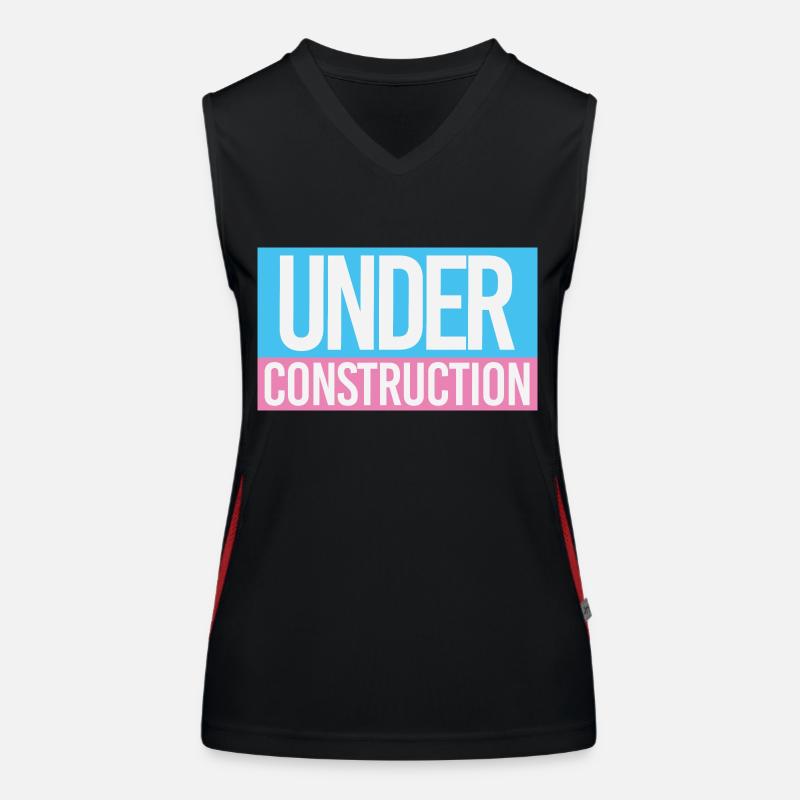 TRANS EN CONSTRUCTION Débardeur respirant contrasté Femme