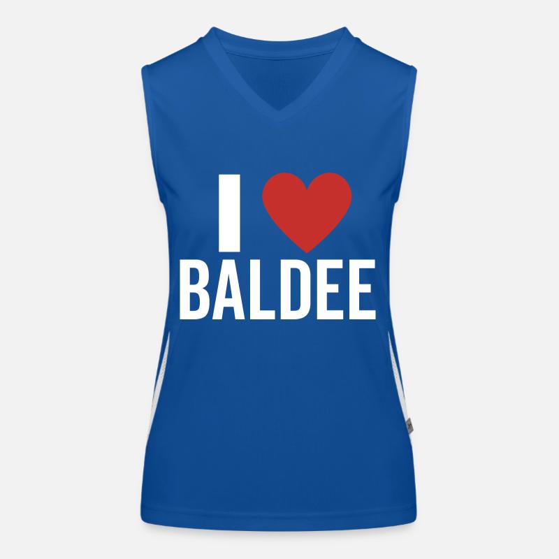 Ich liebe Baldee Funktionelles Kontrast-Tank Top für Frauen