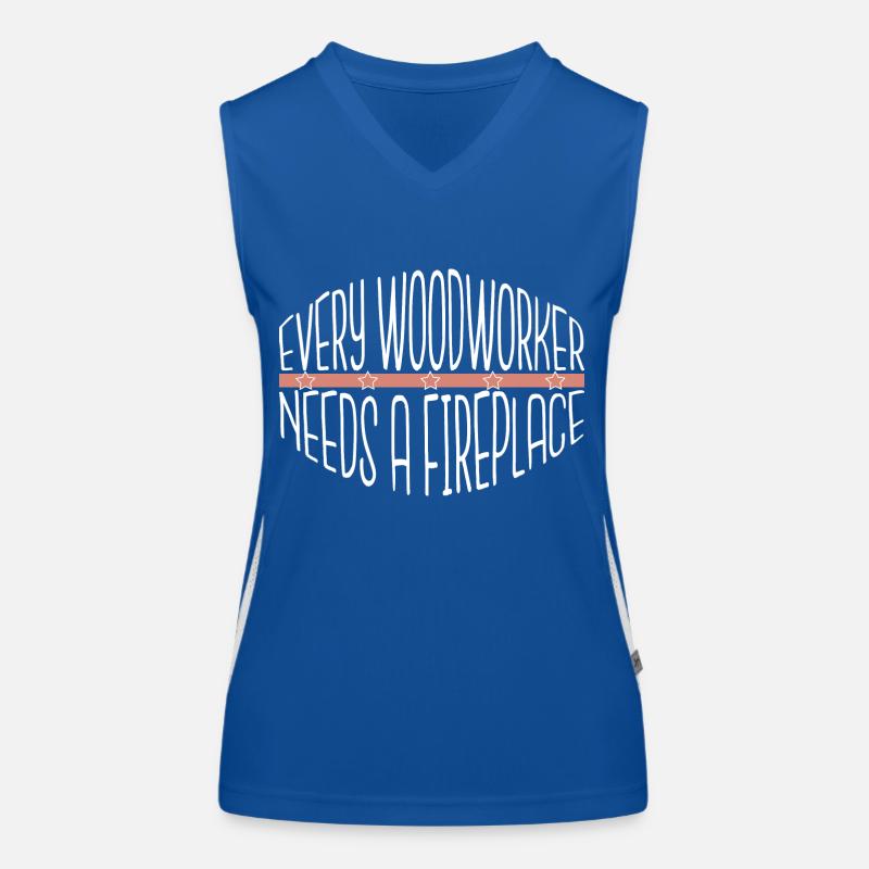 forest work humor lumberman tree hobbyists Women's Functional Contrast Tank Top