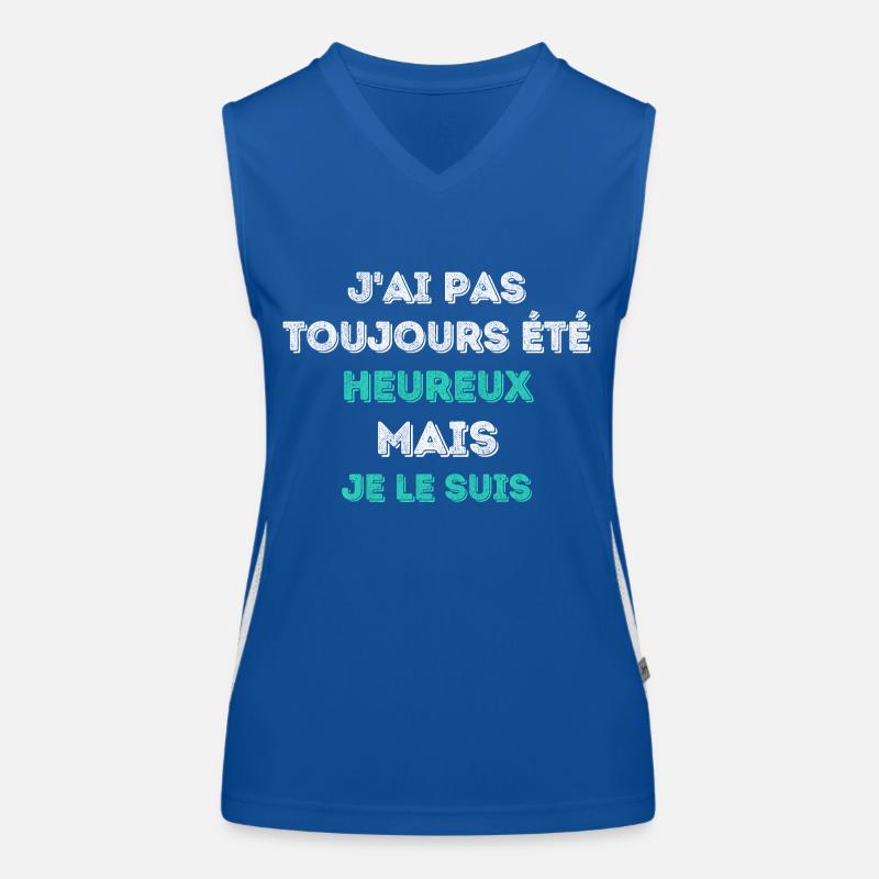 Heureux, je le suis - Special Edition Débardeur respirant contrasté Femme