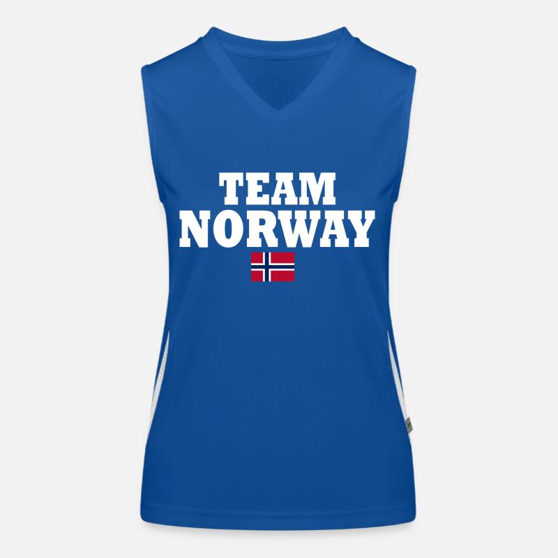 Team norway Débardeur respirant contrasté Femme