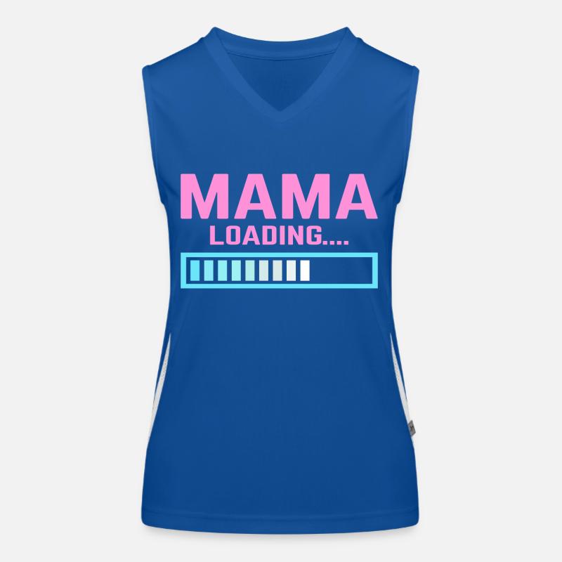 Mum loading mama mom Women's Functional Contrast Tank Top