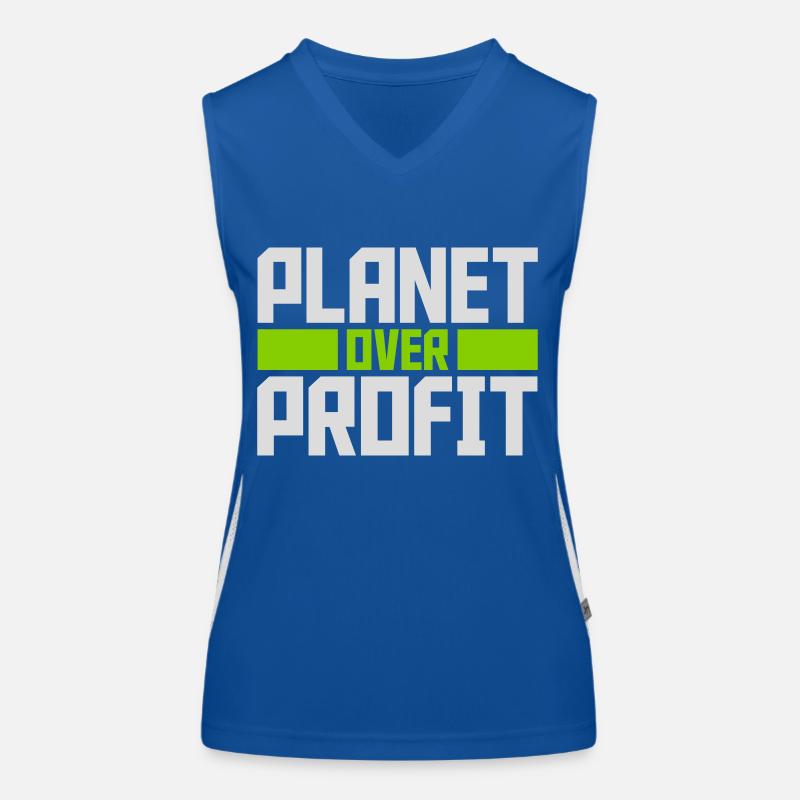 Planète sur le devis de profit Débardeur respirant contrasté Femme