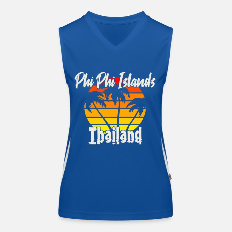 Phi Phi Islands Thailand Funktionelles Kontrast-Tank Top für Frauen