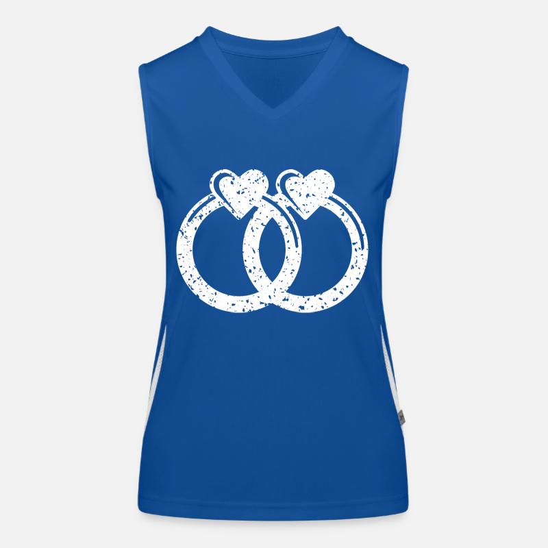 Ehering Heirat Funktionelles Kontrast-Tank Top für Frauen