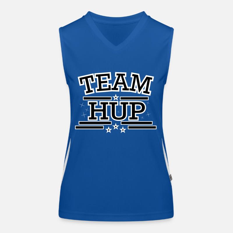 Team Hup Funktionelles Kontrast-Tank Top für Frauen