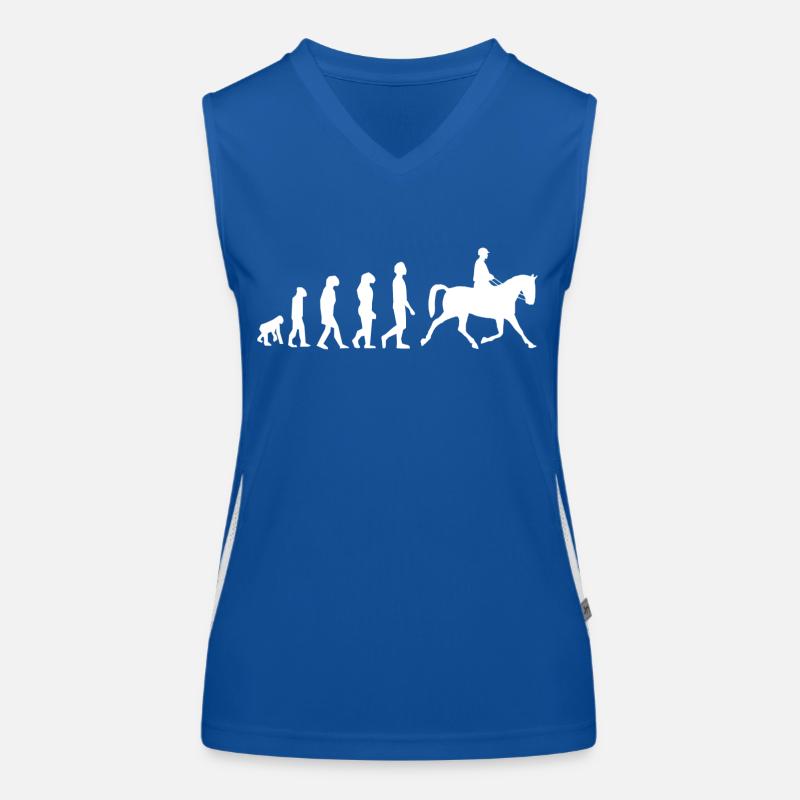 Evolution des Reitens Funktionelles Kontrast-Tank Top für Frauen