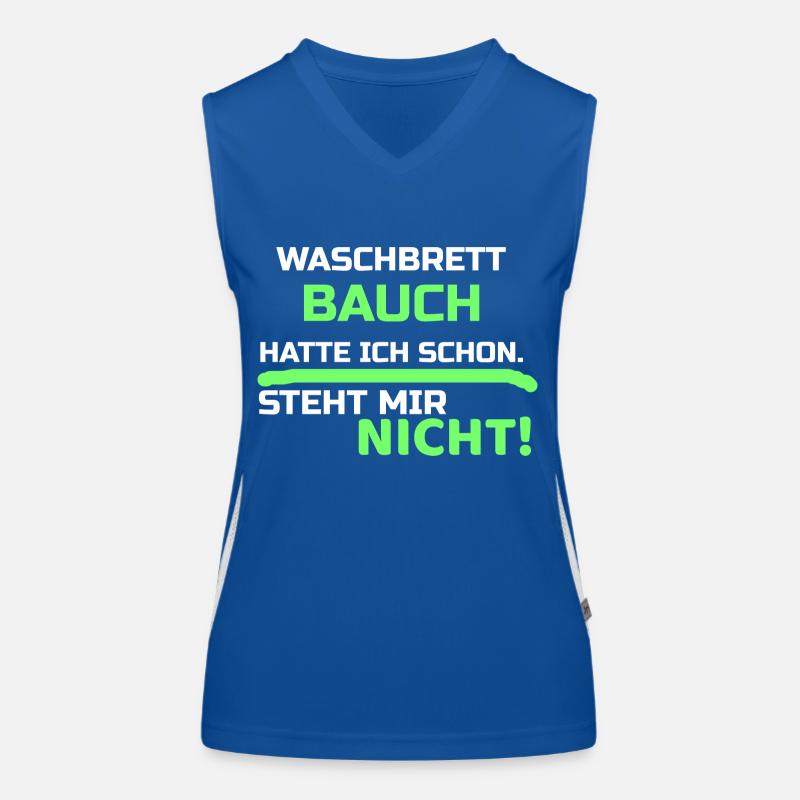Lustige Sprüche Funktionelles Kontrast-Tank Top für Frauen