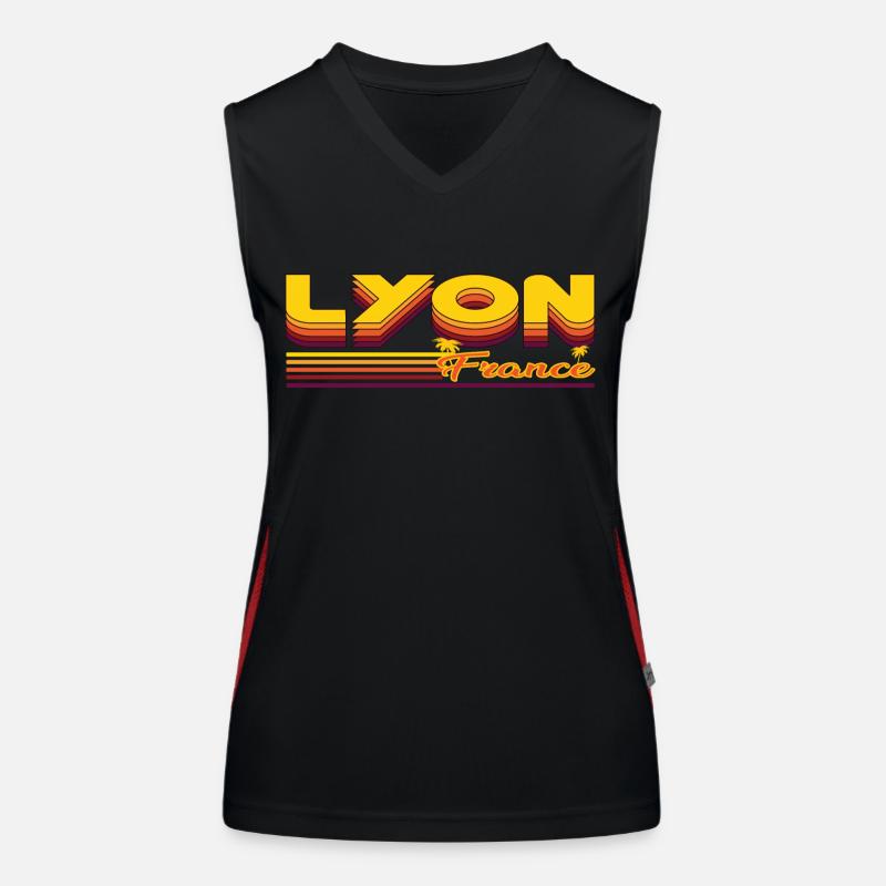 Lyon, design vacances d’été Débardeur respirant contrasté Femme