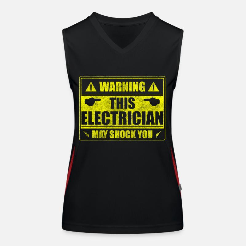 Electricité Profession Volt Blitz Débardeur respirant contrasté Femme