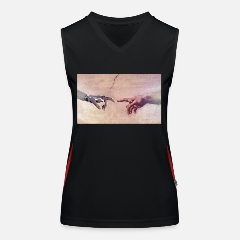 Hand des Roboters Funktionelles Kontrast-Tank Top für Frauen
