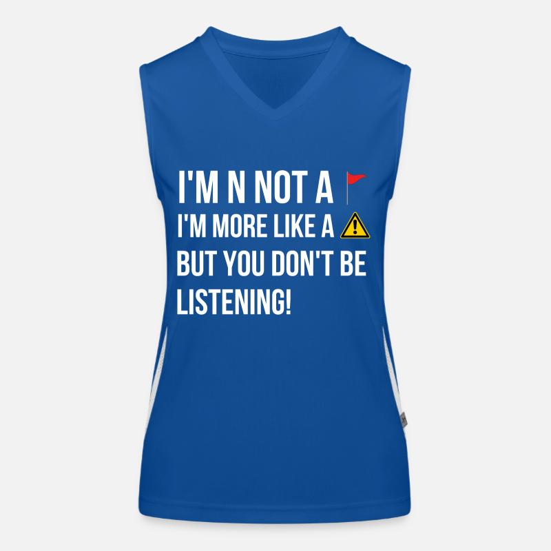 Partnerschaft Beziehung Dating Spruch Englisch Funktionelles Kontrast-Tank Top für Frauen