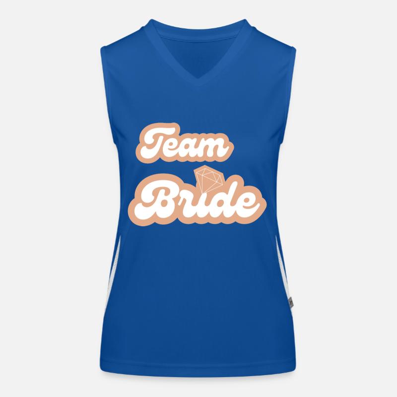 Team-Braut Funktionelles Kontrast-Tank Top für Frauen