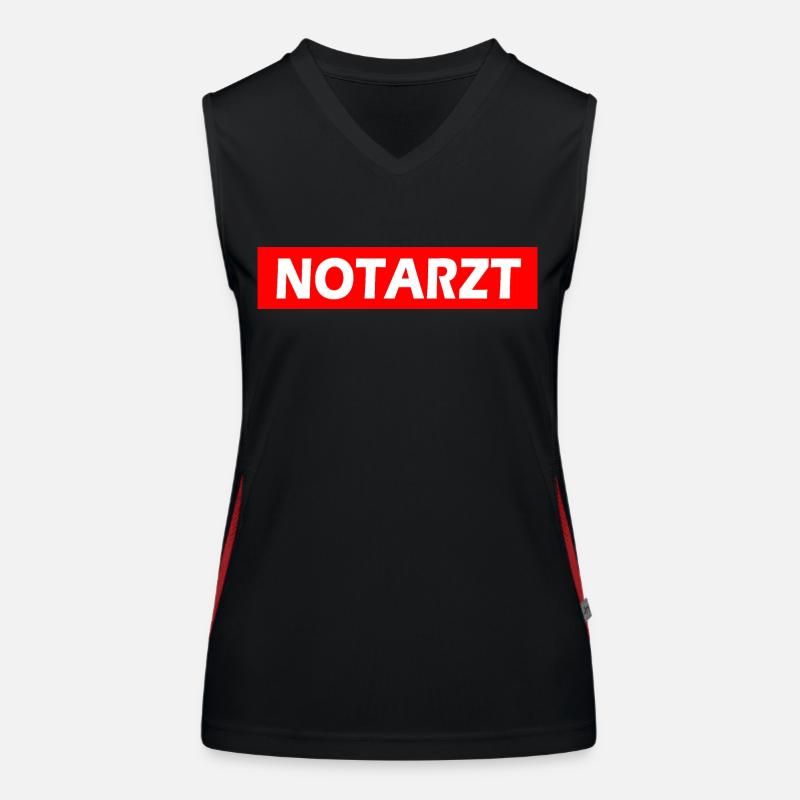 Notarzt Funktionelles Kontrast-Tank Top für Frauen