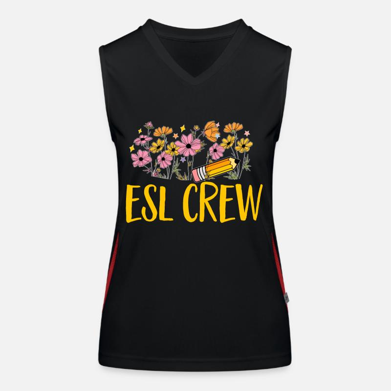 Teacher English Second Language Foreign Language Women's Functional Contrast Tank Top