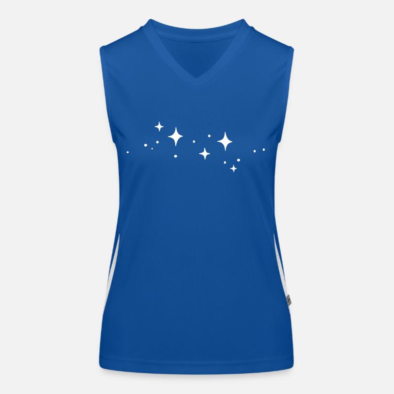 Glitzersterne Glitzer Sterne Funktionelles Kontrast-Tank Top für Frauen