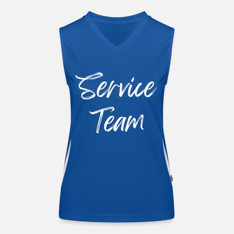 Service Team Kellner Support-Team Servicegruppe Funktionelles Kontrast-Tank Top für Frauen