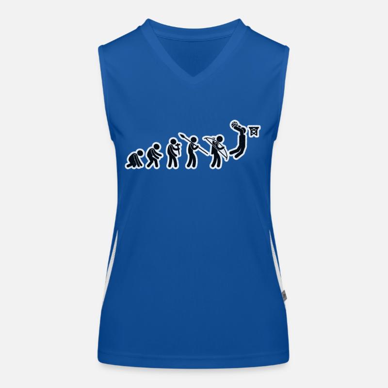 Evolution Basket-ball Noir Grunge Débardeur respirant contrasté Femme