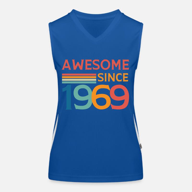 Awesome since 1969 Women's Functional Contrast Tank Top