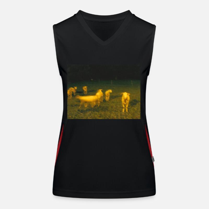 Sheep Funktionelles Kontrast-Tank Top für Frauen