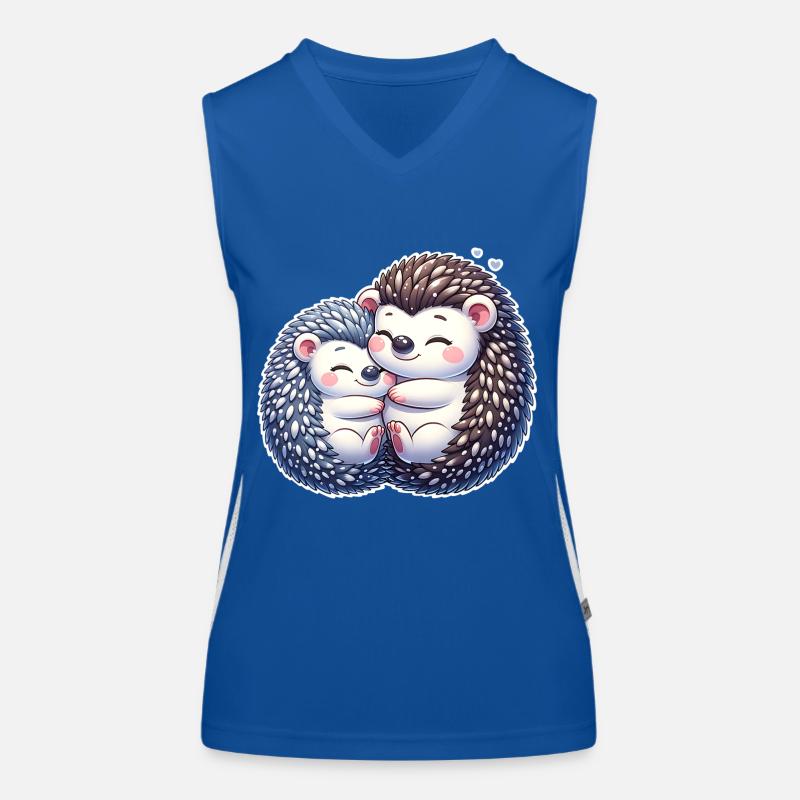 Igel Funktionelles Kontrast-Tank Top für Frauen