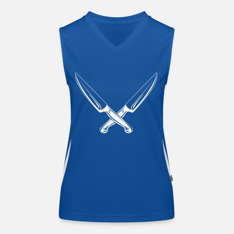 messer 2 Funktionelles Kontrast-Tank Top für Frauen