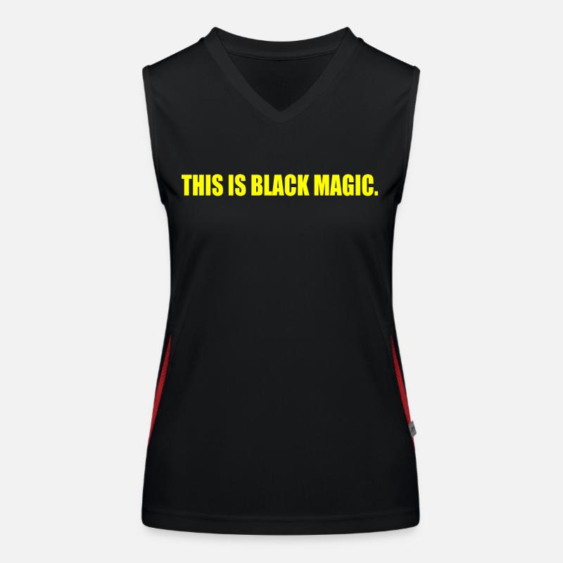 this is black magic Women's Functional Contrast Tank Top