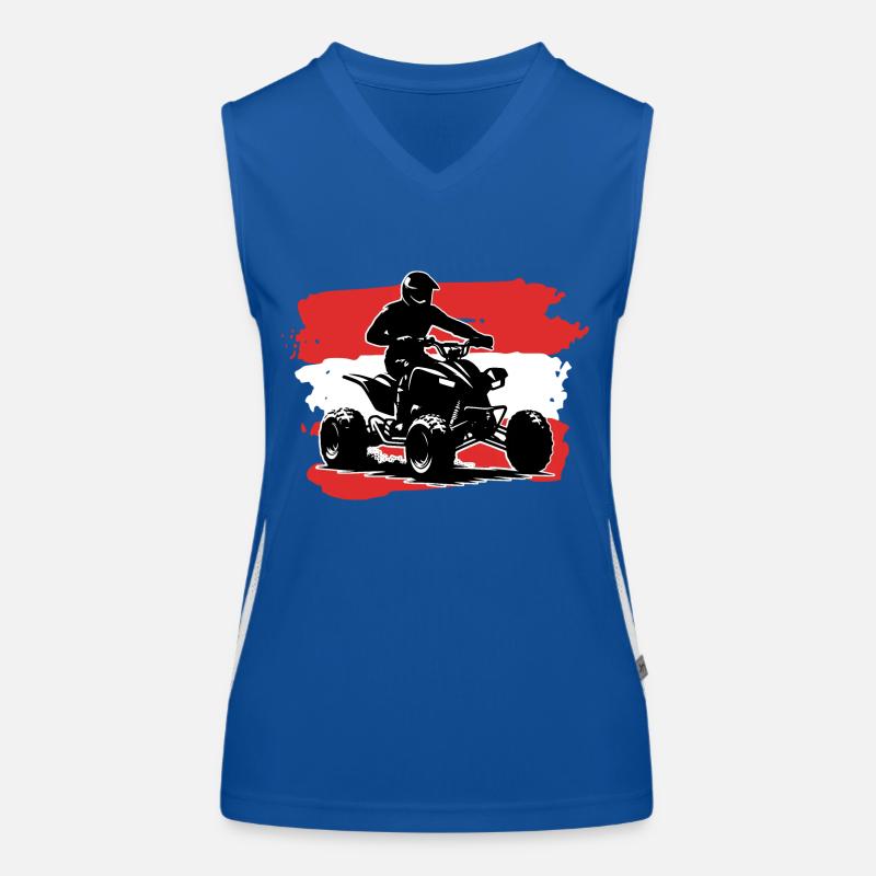 Drapeau de l’Autriche Quad Débardeur respirant contrasté Femme