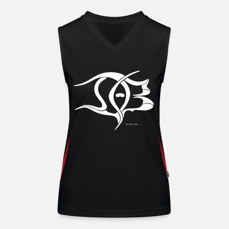 DAB Logo Weiß Funktionelles Kontrast-Tank Top für Frauen