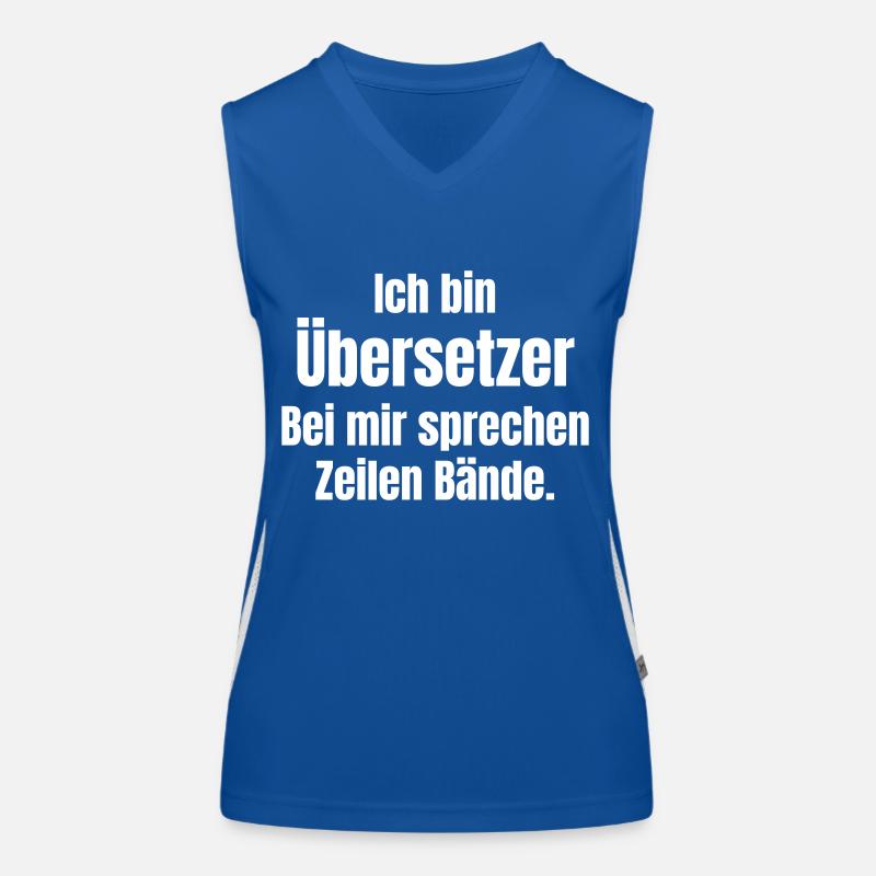 Übersetzer Funktionelles Kontrast-Tank Top für Frauen