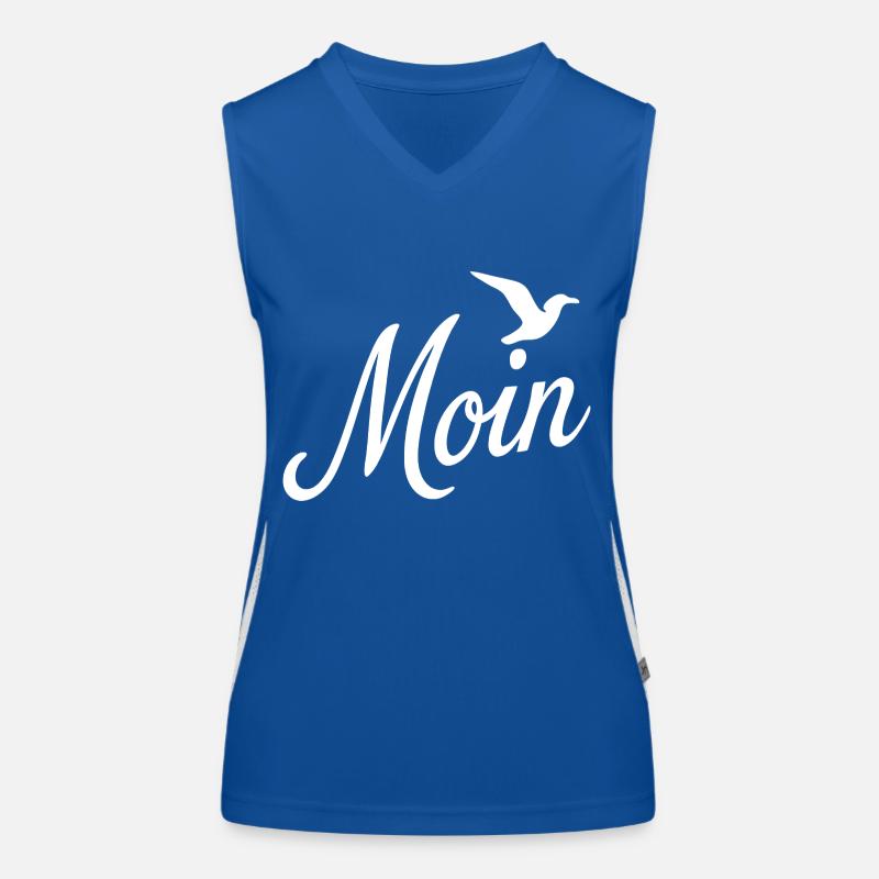 Moin Möwe Funktionelles Kontrast-Tank Top für Frauen