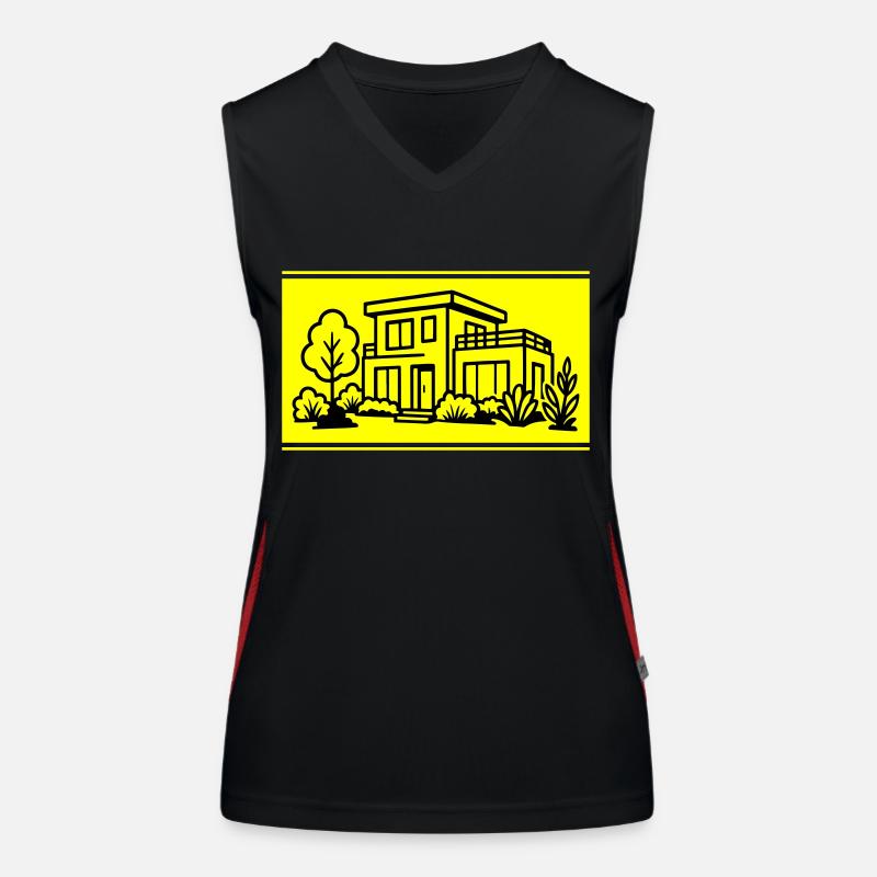 House Villa Property Women's Functional Contrast Tank Top