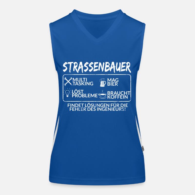 Der Strassenbauer Funktionelles Kontrast-Tank Top für Frauen
