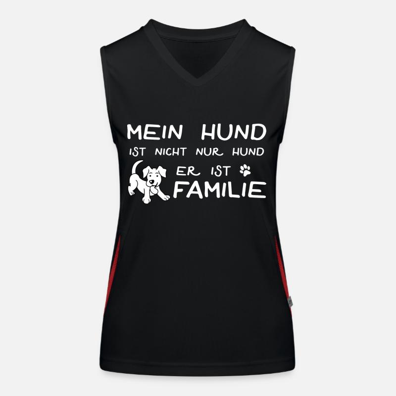 Ich liebe Hunde Tshirt Geschenk Hundebesitzer Love Funktionelles Kontrast-Tank Top für Frauen