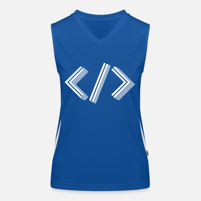 Retro Bracket's - Full Stack Developer HTML XML Women's Functional Contrast Tank Top