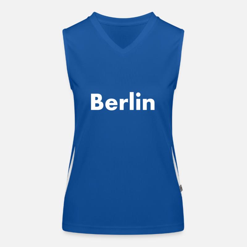 Berlin Germany Funktionelles Kontrast-Tank Top für Frauen